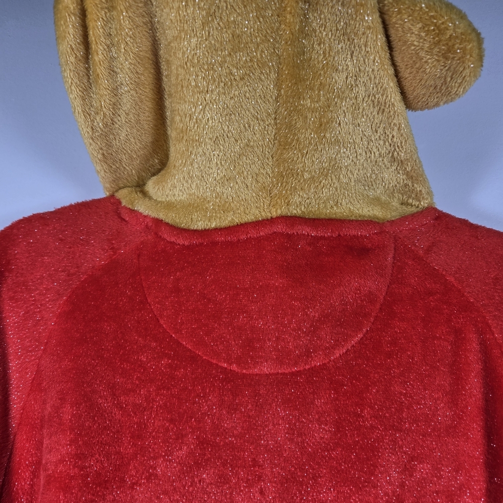 Disney Winnie The Pooh Hunny Character Soft Fleece Long Hoodie Sweater Medium - Picture 12 of 16